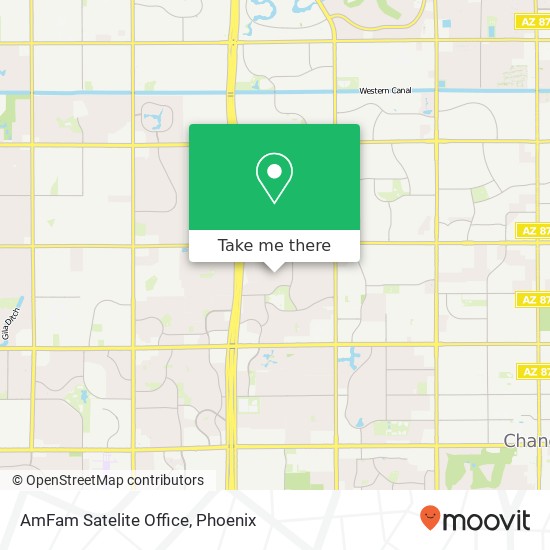 Mapa de AmFam Satelite Office