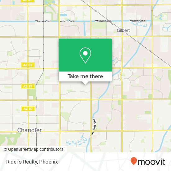 Rider's Realty map