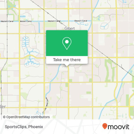 SportsClips map