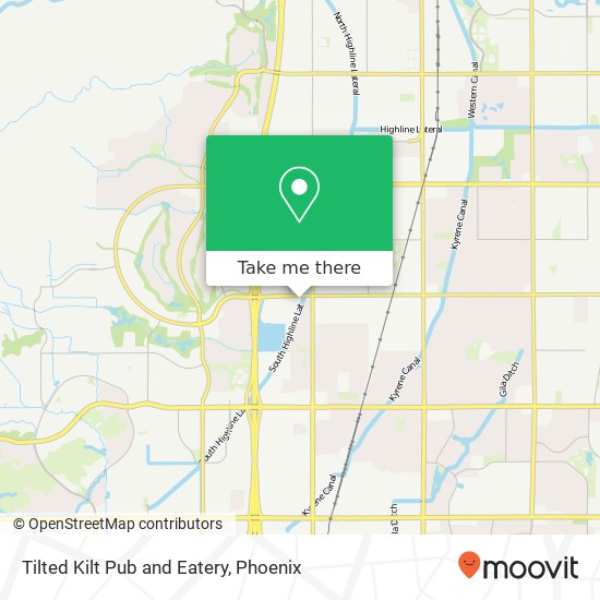 Tilted Kilt Pub and Eatery map