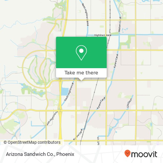Mapa de Arizona Sandwich Co.