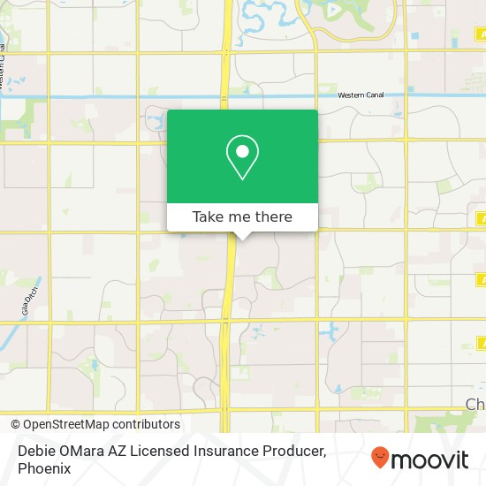 Debie OMara AZ Licensed Insurance Producer map