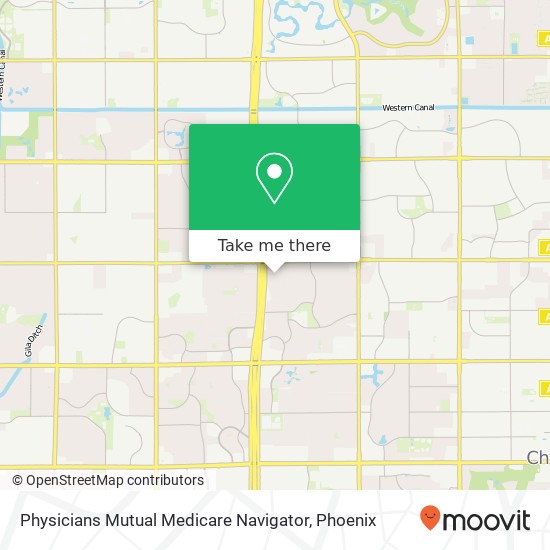 Physicians Mutual Medicare Navigator map