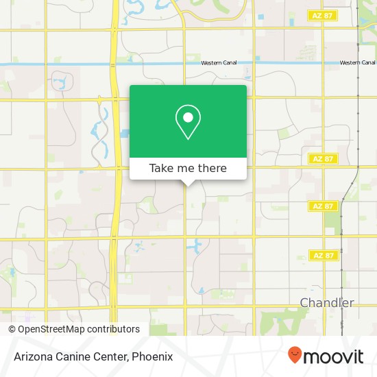 Mapa de Arizona Canine Center