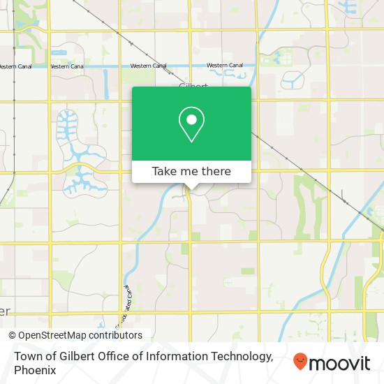 Town of Gilbert Office of Information Technology map