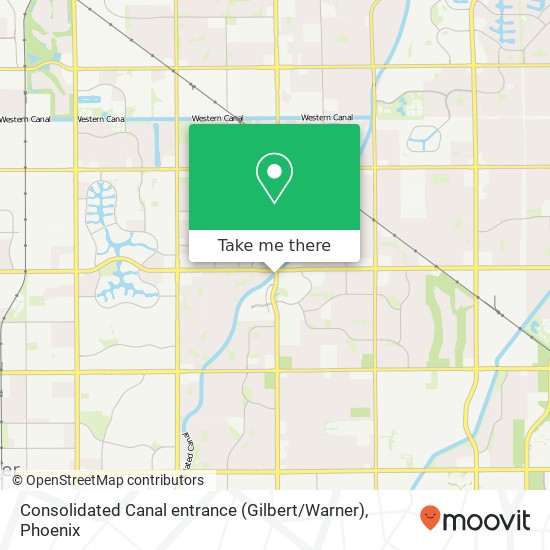 Mapa de Consolidated Canal entrance (Gilbert / Warner)