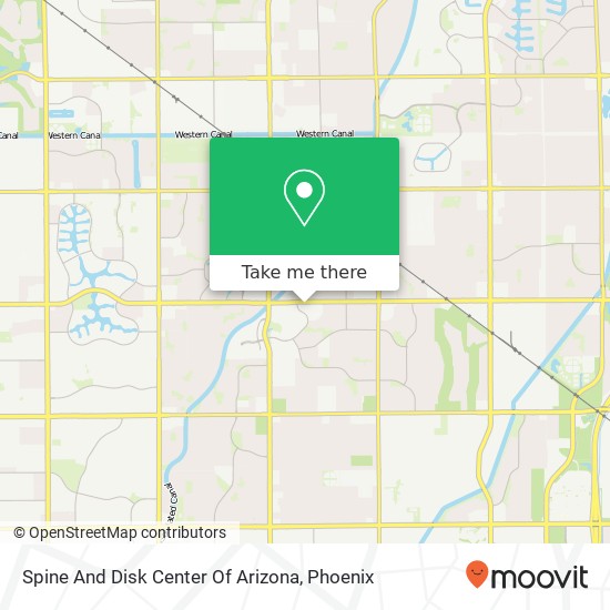 Spine And Disk Center Of Arizona map