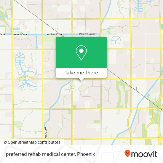 preferred rehab medical center map