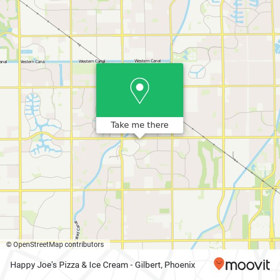 Happy Joe's Pizza & Ice Cream - Gilbert map