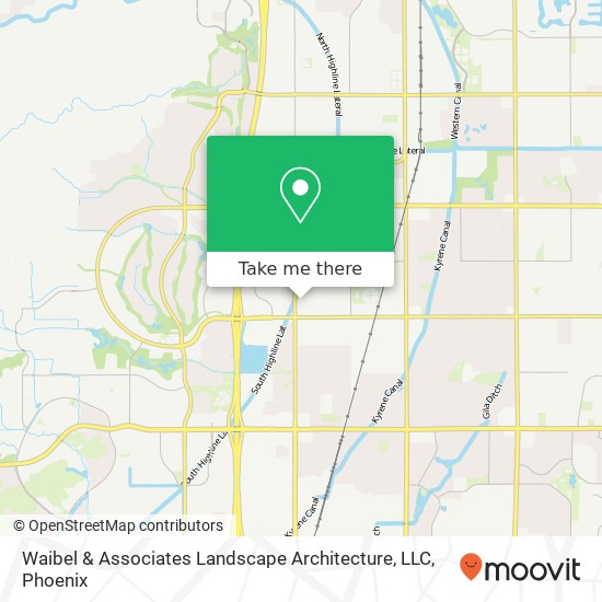 Mapa de Waibel & Associates Landscape Architecture, LLC