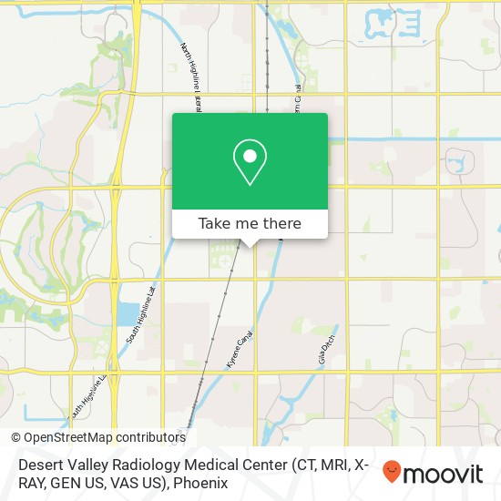 Mapa de Desert Valley Radiology Medical Center (CT, MRI, X-RAY, GEN US, VAS US)