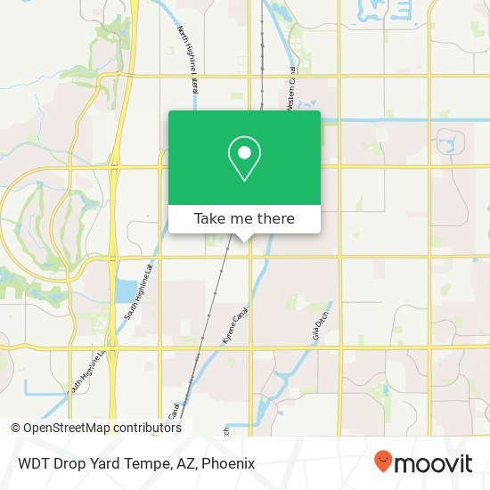 WDT Drop Yard Tempe, AZ map