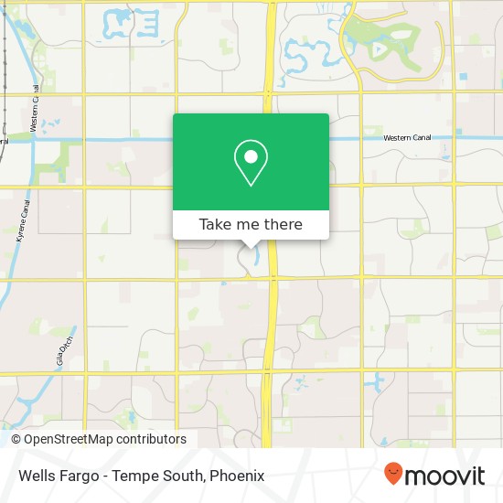 Wells Fargo - Tempe South map