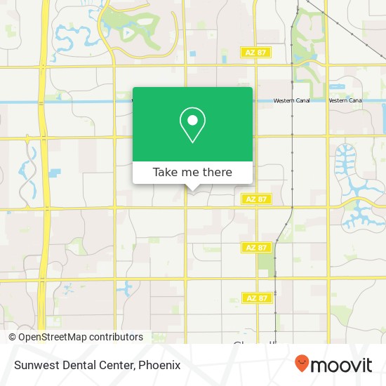 Mapa de Sunwest Dental Center