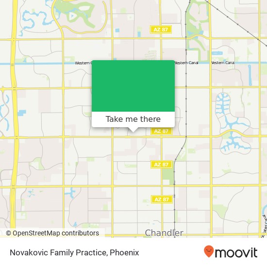 Mapa de Novakovic Family Practice