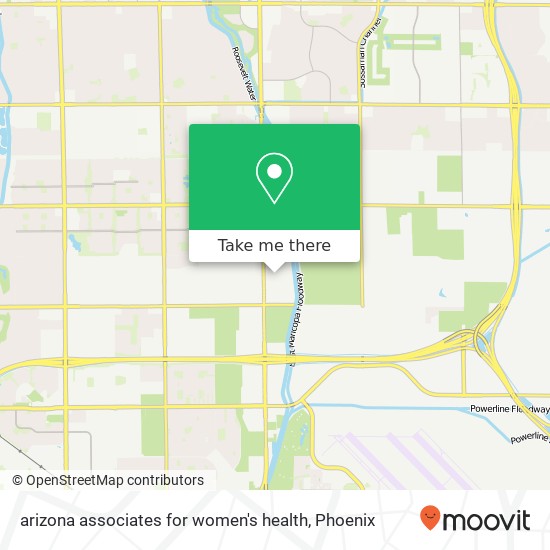 Mapa de arizona associates for women's health