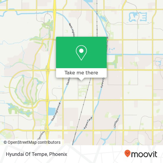 Hyundai Of Tempe map