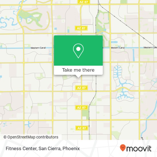 Fitness Center, San Cierra map