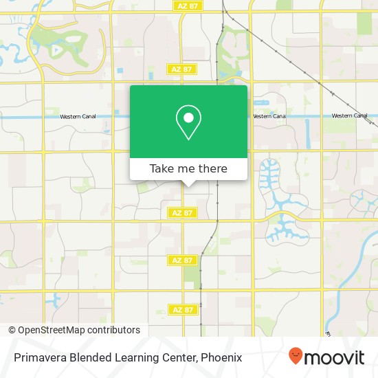 Mapa de Primavera Blended Learning Center