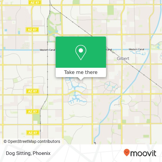 Dog Sitting map