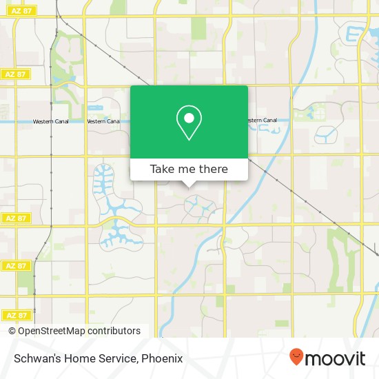 Schwan's Home Service map