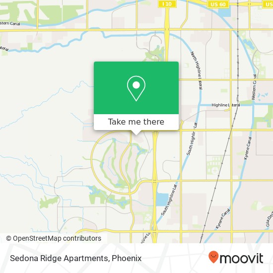 Sedona Ridge Apartments map