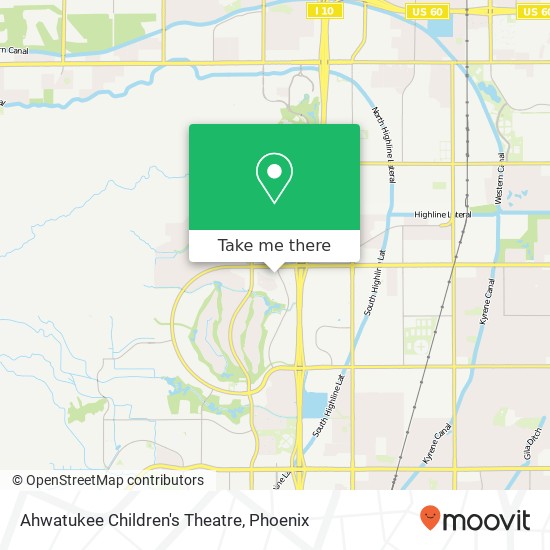 Mapa de Ahwatukee Children's Theatre