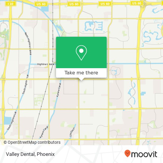 Valley Dental map