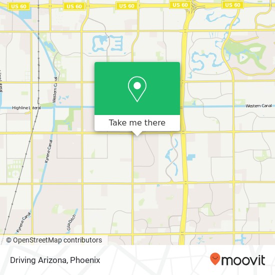 Driving Arizona map