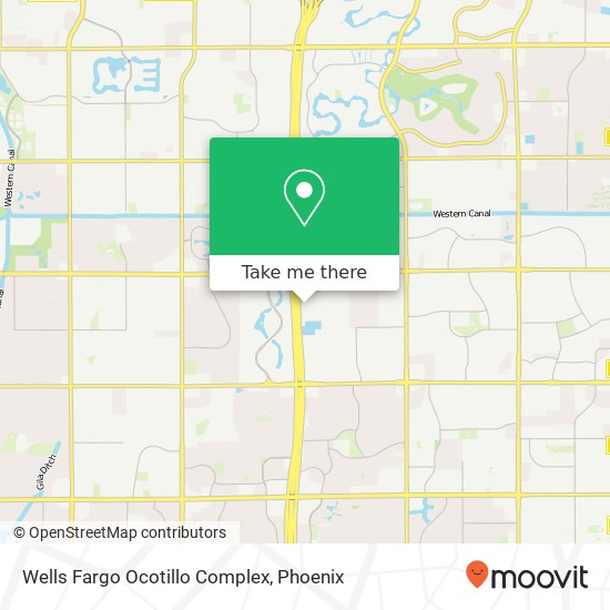 Wells Fargo Ocotillo Complex map