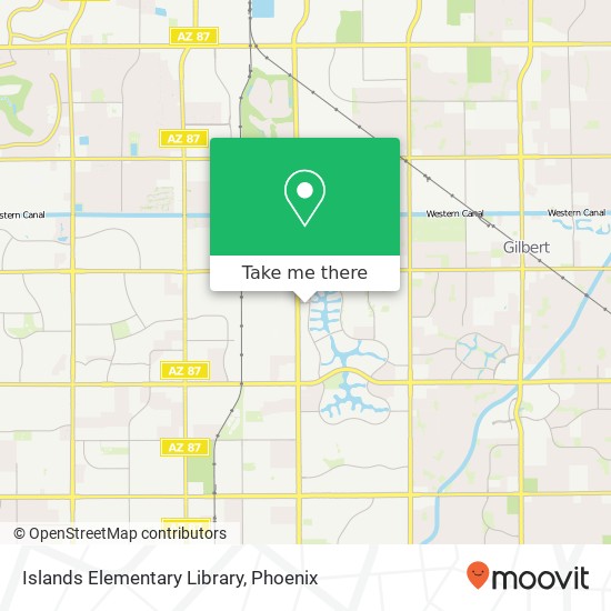 Islands Elementary Library map