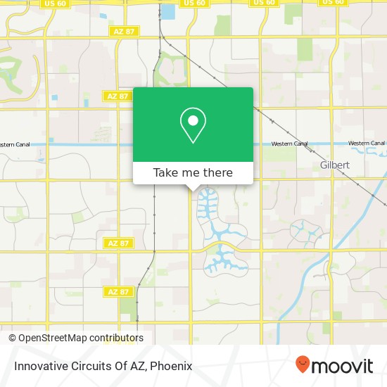 Mapa de Innovative Circuits Of AZ