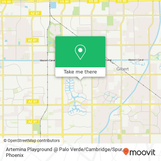 Artemina Playground @ Palo Verde / Cambridge / Spur map