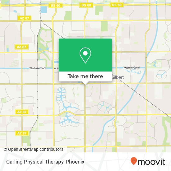 Mapa de Carling Physical Therapy