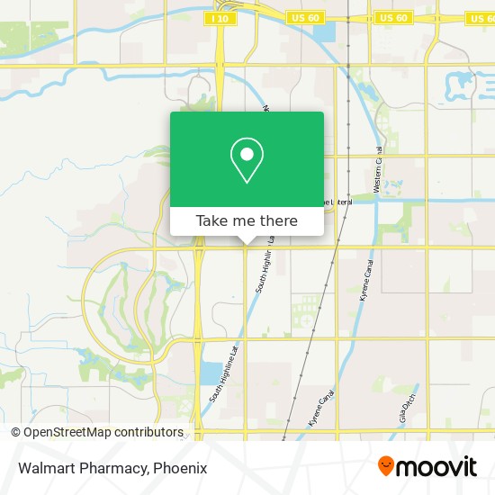 Mapa de Walmart Pharmacy