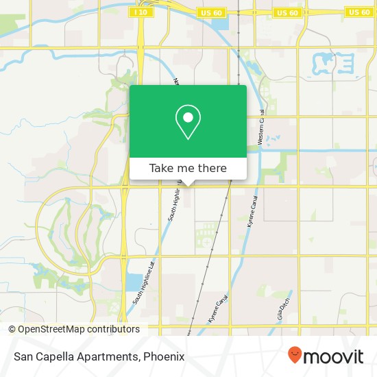 San Capella Apartments map