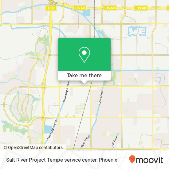 Salt River Project Tempe service center map