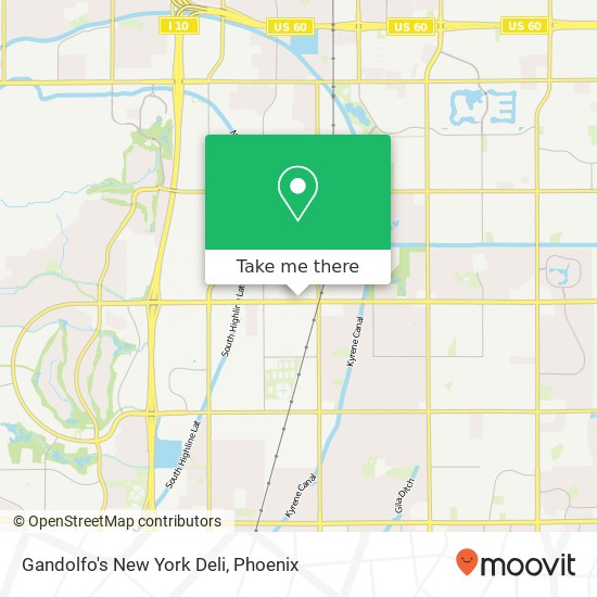 Mapa de Gandolfo's New York Deli