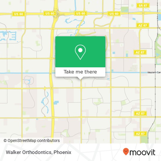 Walker Orthodontics map