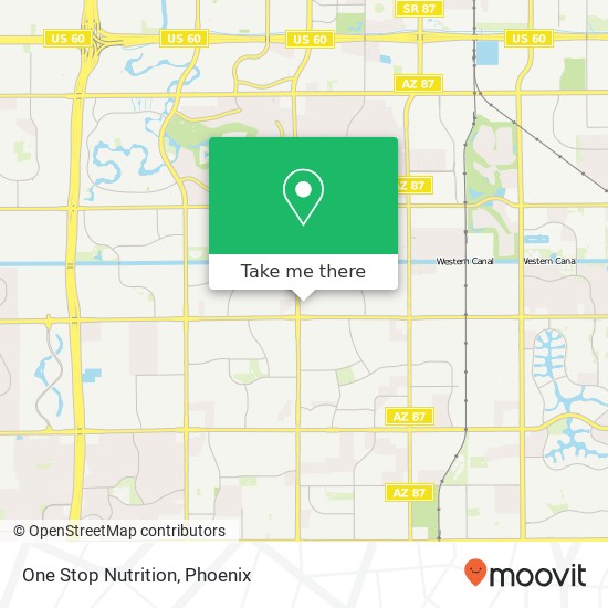 One Stop Nutrition map