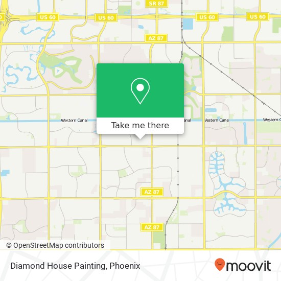 Diamond House Painting map