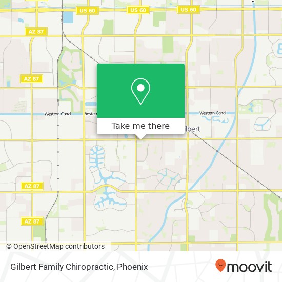 Mapa de Gilbert Family Chiropractic