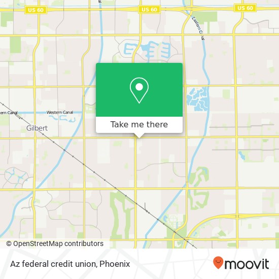 Az federal credit union map