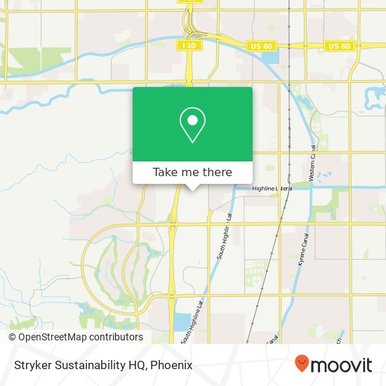 Stryker Sustainability HQ map