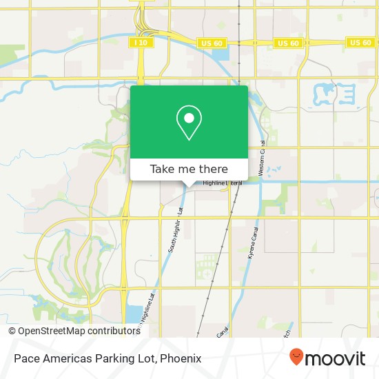Pace Americas Parking Lot map