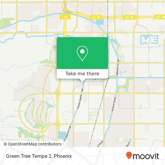 Green Tree Tempe 2 map