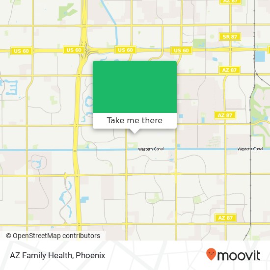 Mapa de AZ Family Health