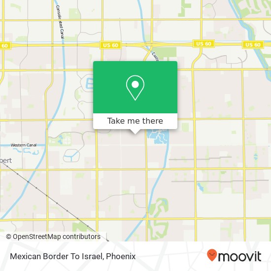 Mapa de Mexican Border To Israel