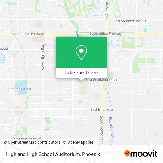 Mapa de Highland High School Auditorium