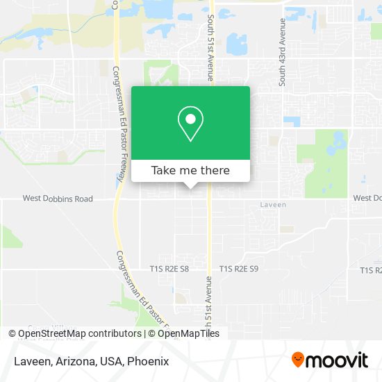Laveen, Arizona, USA map